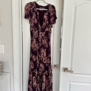 Anthropologie Somerset - Elegant Floral Print Dress M
